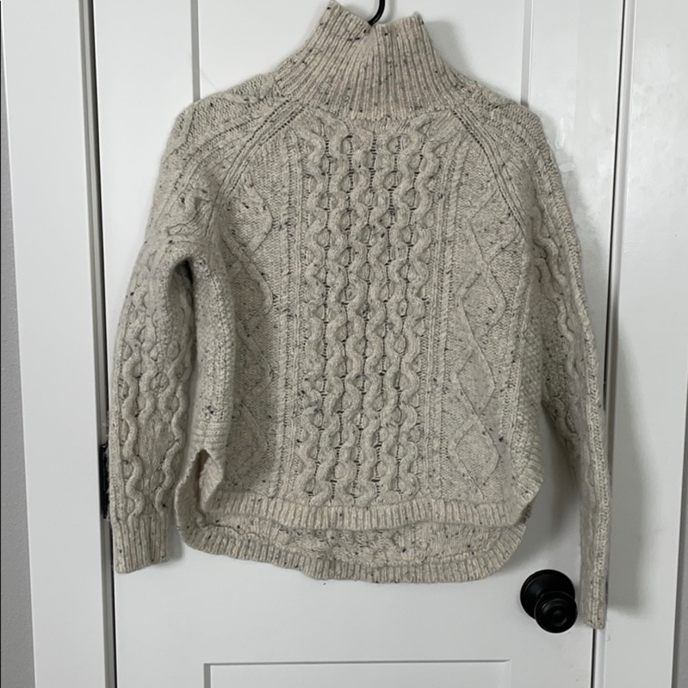 Madewell cable knit sweater